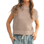 Miou Muse Crochet Knitted Top